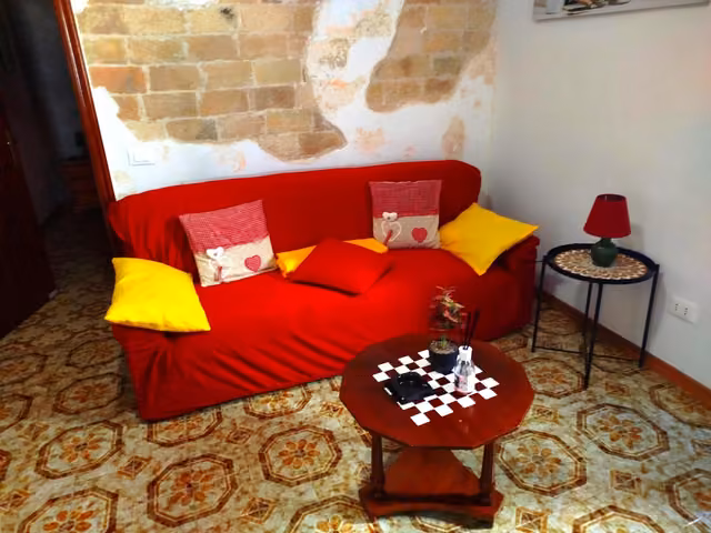 L'area soggiorno dell'appartamento di La Casa di Cinzia